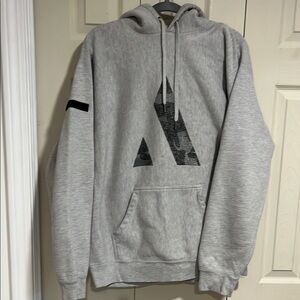Gray Hoodie with Black Accents